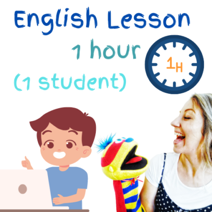 English Lesson (1 student) 60 minutes/1 hour